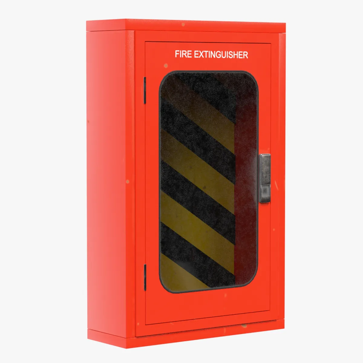 Fire Extinguisher Box 3D Model .c4d .max .obj .3ds .fbx .stl .blend