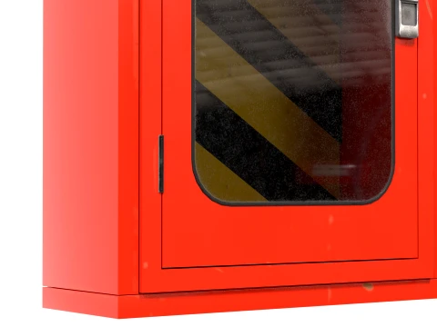 Fire Extinguisher Box 3D Model