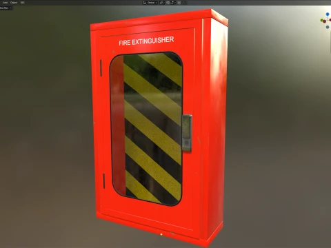 Fire Extinguisher Box 3D Model
