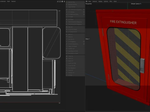 Fire Extinguisher Box 3D Model