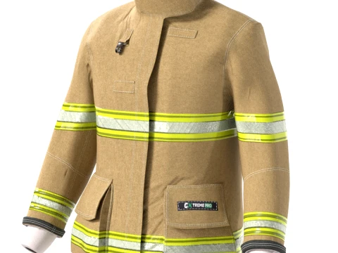 Fire Fighter Jacket 3D Model