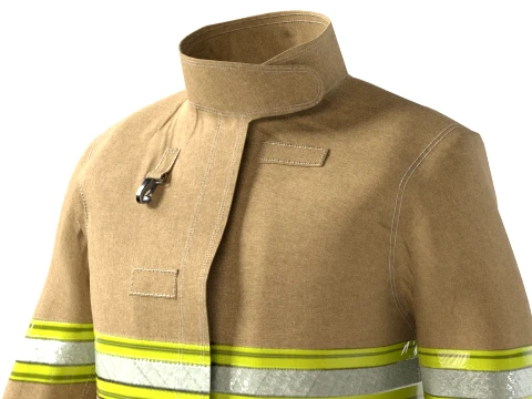 Fire Fighter Jacket 3D Model