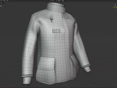 Fire Fighter Jacket 3D Model
