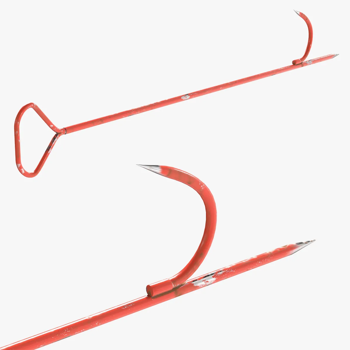 Fire Hook Tool v2 3D Model .c4d .max .obj .3ds .fbx .stl .blend