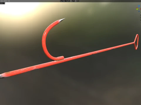 Fire Hook Tool v2 3D Model