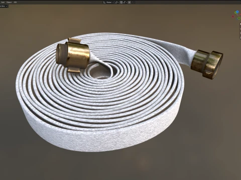 Fire Hose Pipe 3D Model