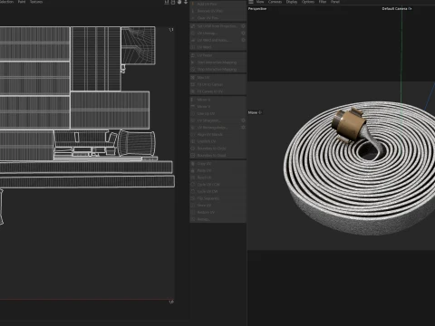 Fire Hose Pipe 3D Model