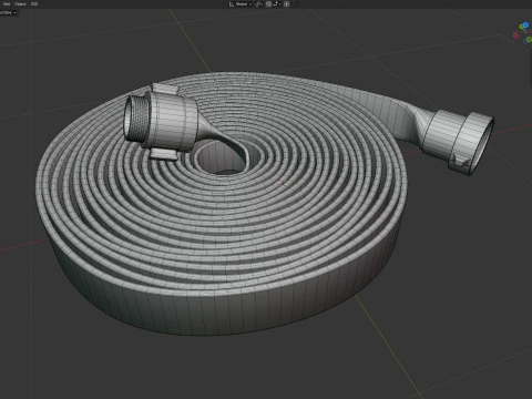 Fire Hose Pipe 3D Model