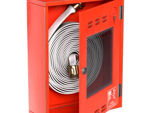 Fire Hose Pipe with Box Modelo 3D