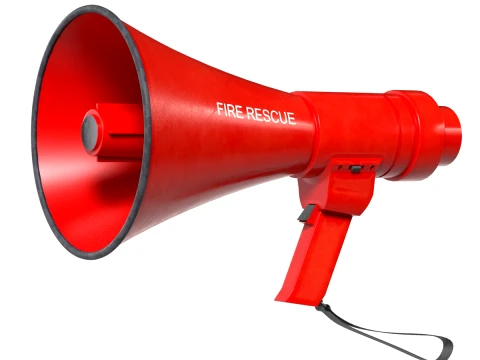 Fire Rescue Megaphone Modelo 3D