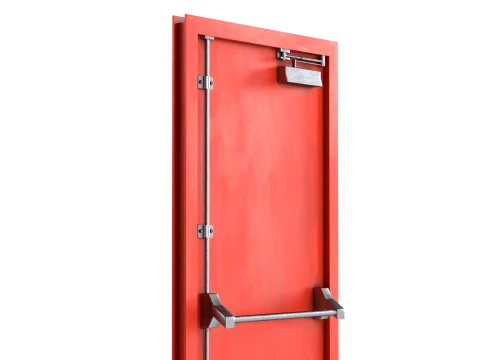 Fire Safety Door 3D Model