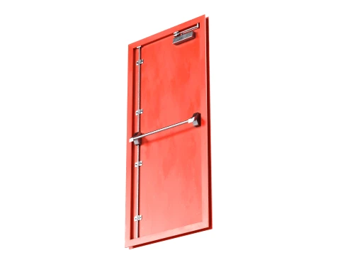 Fire Safety Door 3D Model