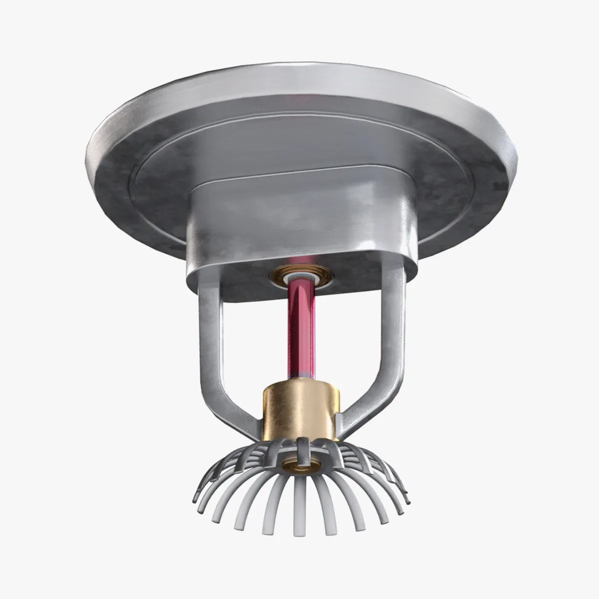 Fire Sprinkler 3D Model .c4d .max .obj .3ds .fbx .stl .blend 
