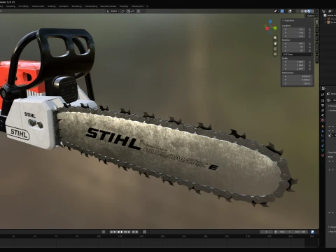 STHIL Chainsaw 3D Model