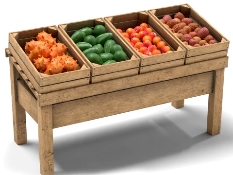 Fruit Table 1 3D Model
