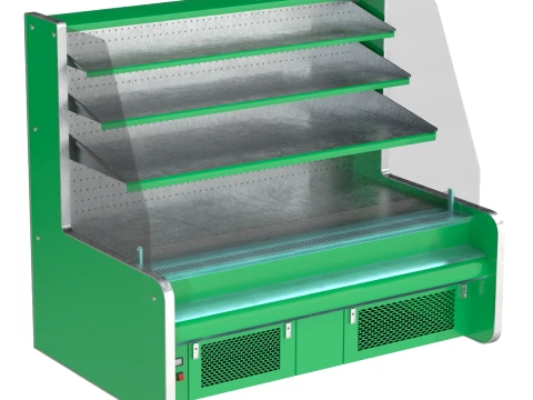 Fruit Display Fridge 3D Model