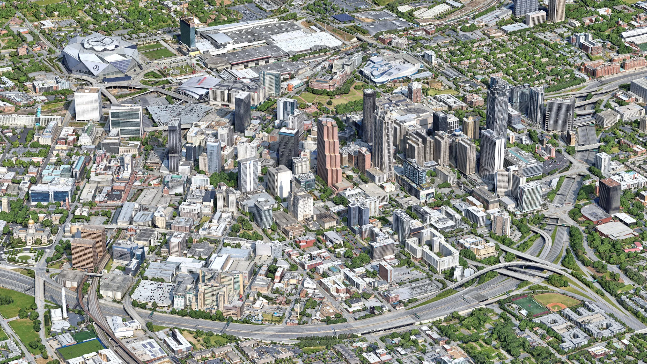 Atlanta 3d scan city 3D Model .c4d .max .obj .3ds .fbx .stl .blend 