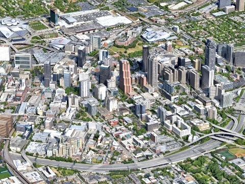 Atlanta 3d scan city 3D Modell