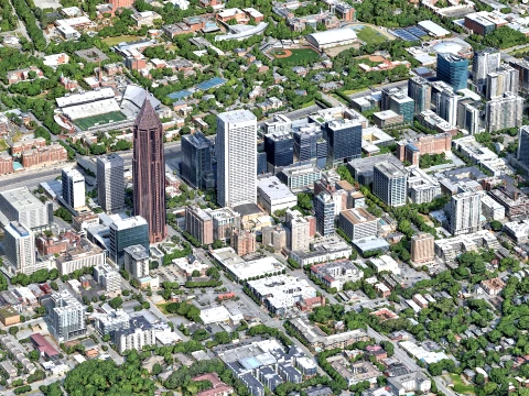Atlanta 3d scan city 3D Model