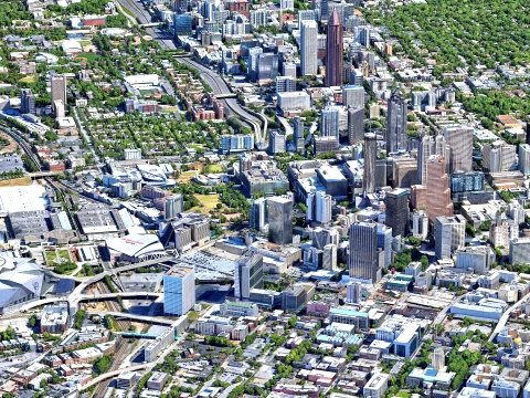 Atlanta 3d scan city 3D Model