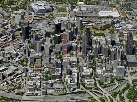 Atlanta 3d scan city 3D Model