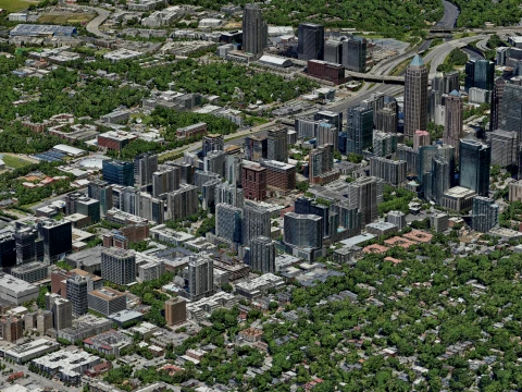 Atlanta 3d scan city 3D Model