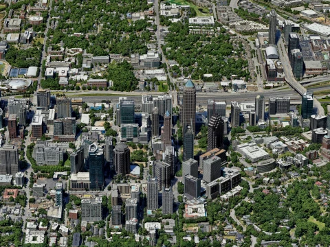 Atlanta 3d scan city 3D Model