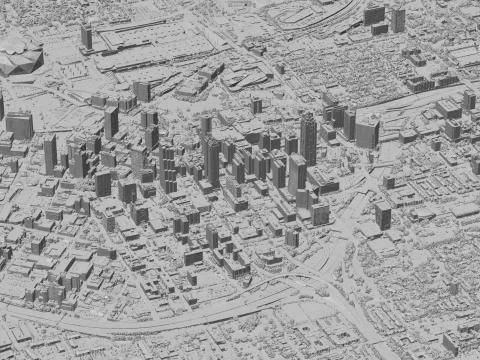 Atlanta 3d scan city 3D Model