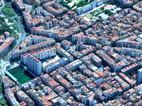 Barcelona 3d scan city 3D Model
