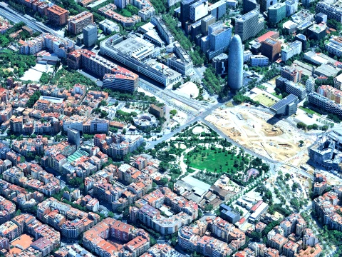 Barcelona 3d scan city 3D Model