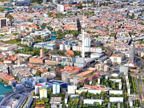 Berlin 3d scan city 3D Model