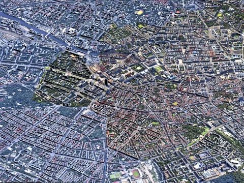 Berlin 3d scan city 3D Model