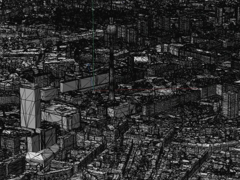 Berlin 3d scan city 3D Model