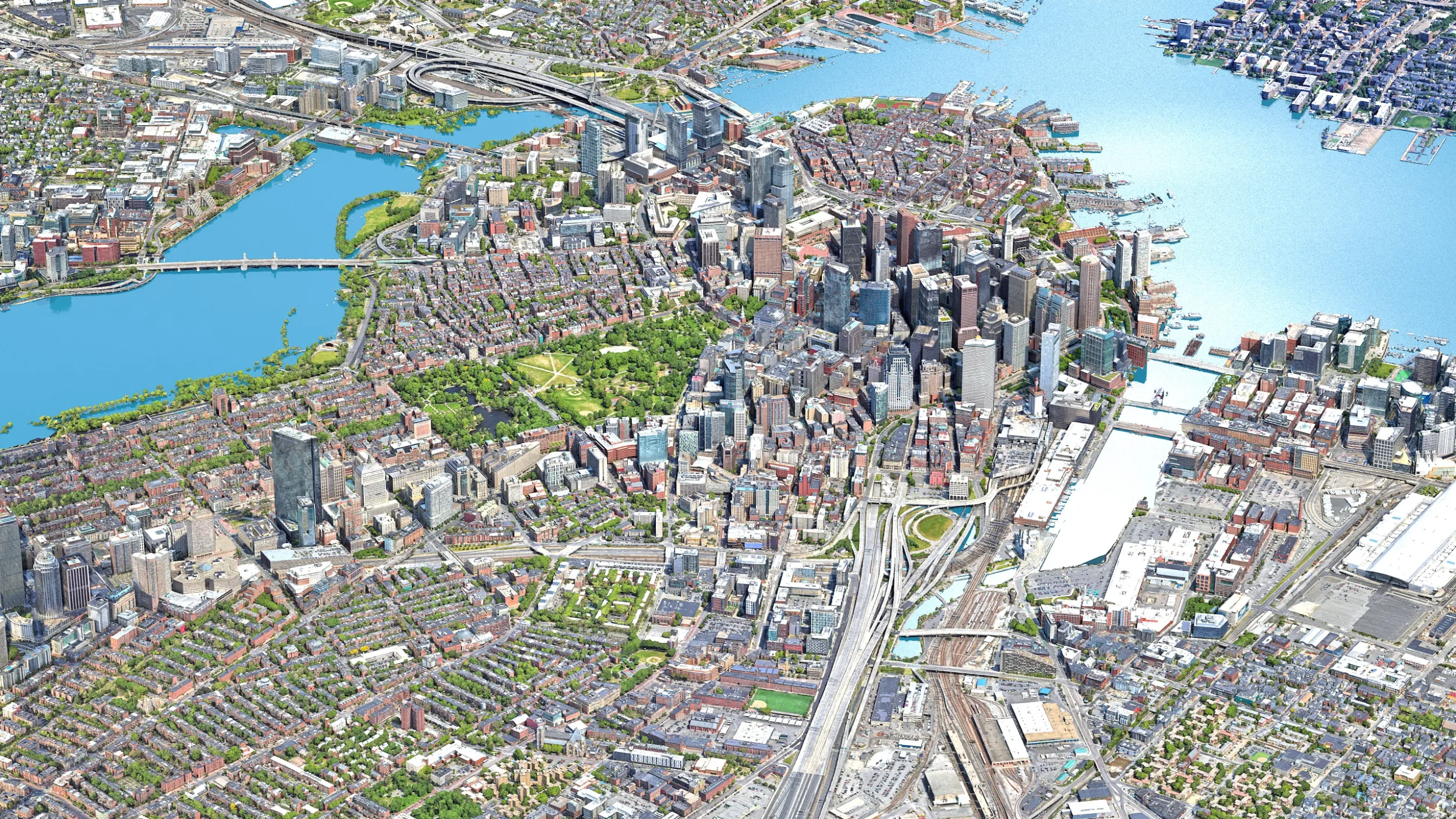 Boston 3d scan city usa 3D Model .c4d .max .obj .3ds .fbx .stl .blend 