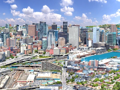 Boston 3d scan city usa 3D Model