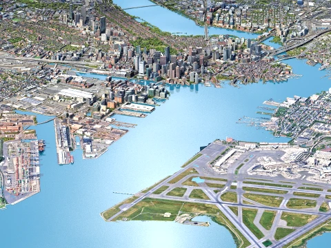 Boston 3d scan city usa 3D Model