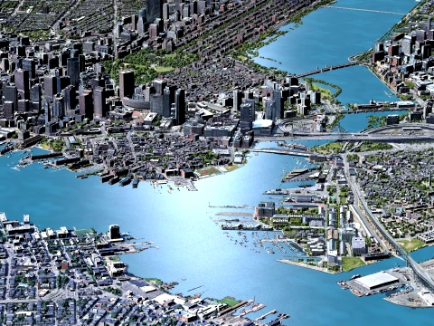 Boston 3d scan city usa 3D Model