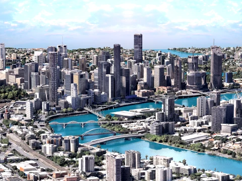 Brisbane 3d Scan City Australia 3D Modell