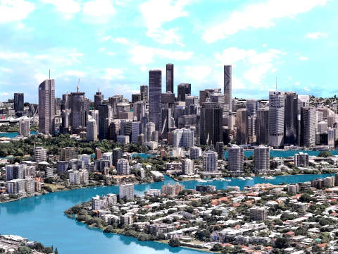 Brisbane 3d Scan City Australia 3D Model