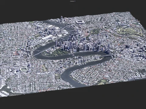 Brisbane 3d Scan City Australia 3D Model