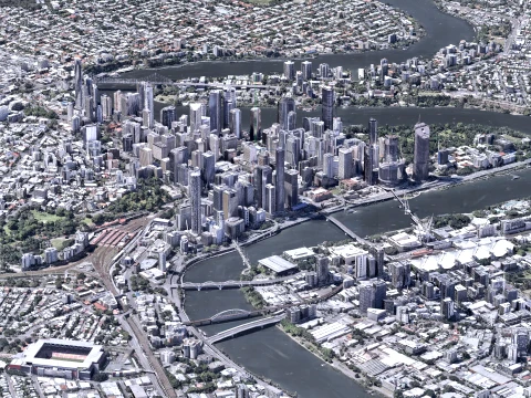 Brisbane 3d Scan City Australia 3D Model