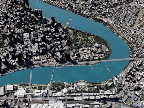 Brisbane 3d Scan City Australia 3D Model