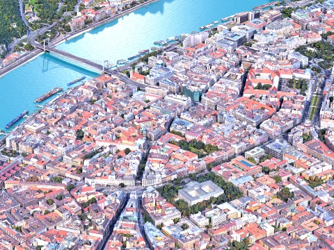 Budapest 3d scan city 3D Model