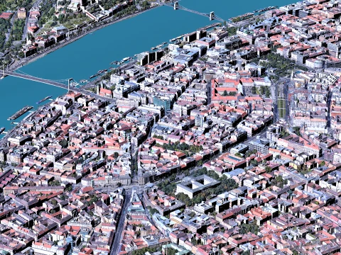 Budapest 3d scan city 3D Model