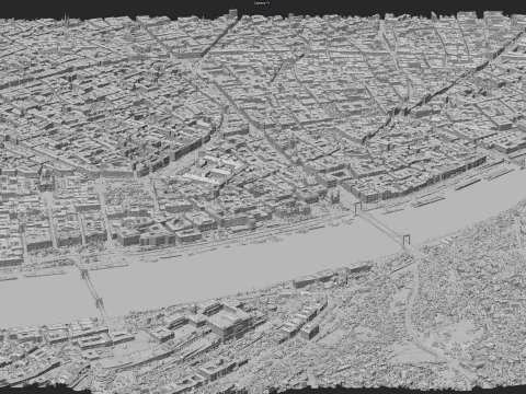 Budapest 3d scan city 3D Model
