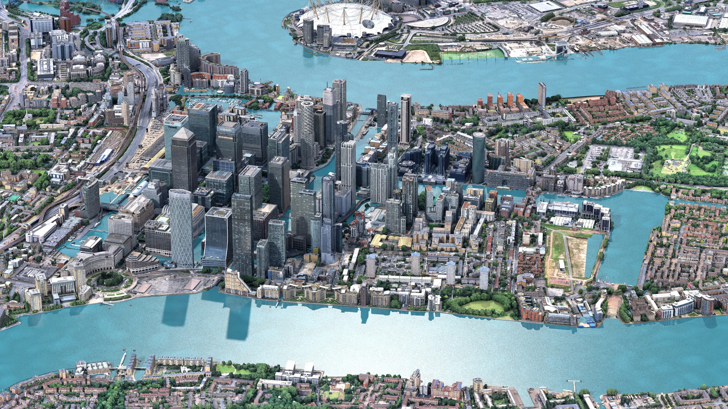 Canary Wharf 3d scan city 3D Model .c4d .max .obj .3ds .fbx .stl .blend 