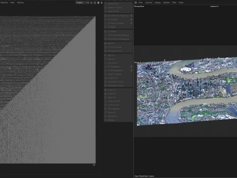 Canary Wharf 3d scan city 3D Model