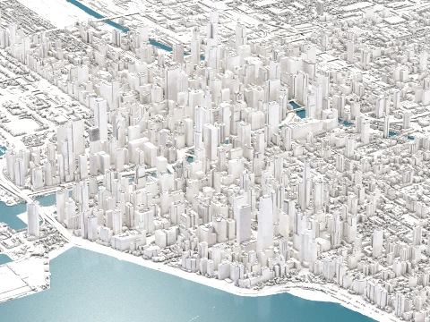 Chicago 3d scan city 3D Model