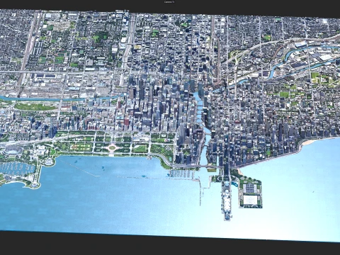 Chicago 3d scan city 3D Model