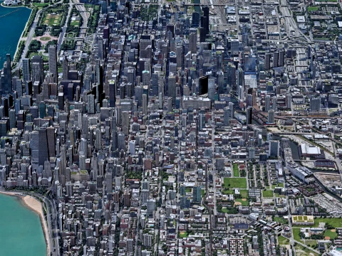 Chicago 3d scan city 3D Model